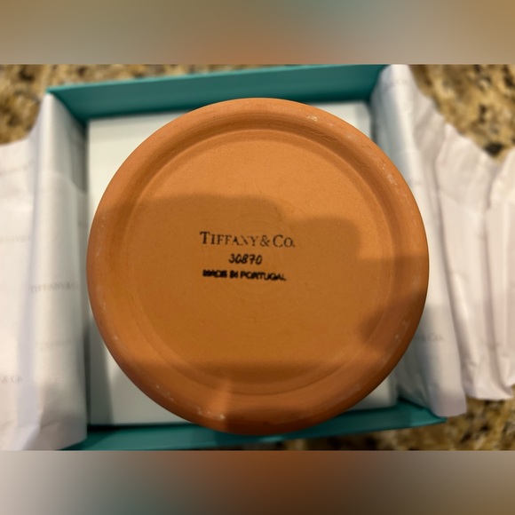 Tiffany & Co. Teal and Terracotta Ceramic Planter - Picture 2 of 4